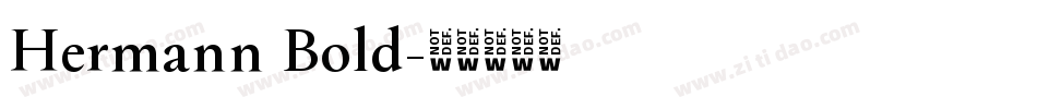 Hermann Bold字体转换